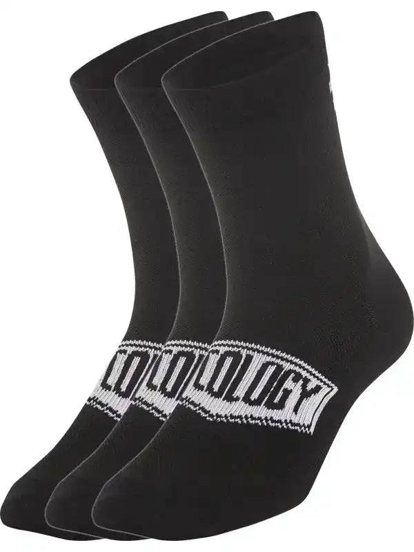 Cycology Reflective Cycling Socks Black - 3 Pack