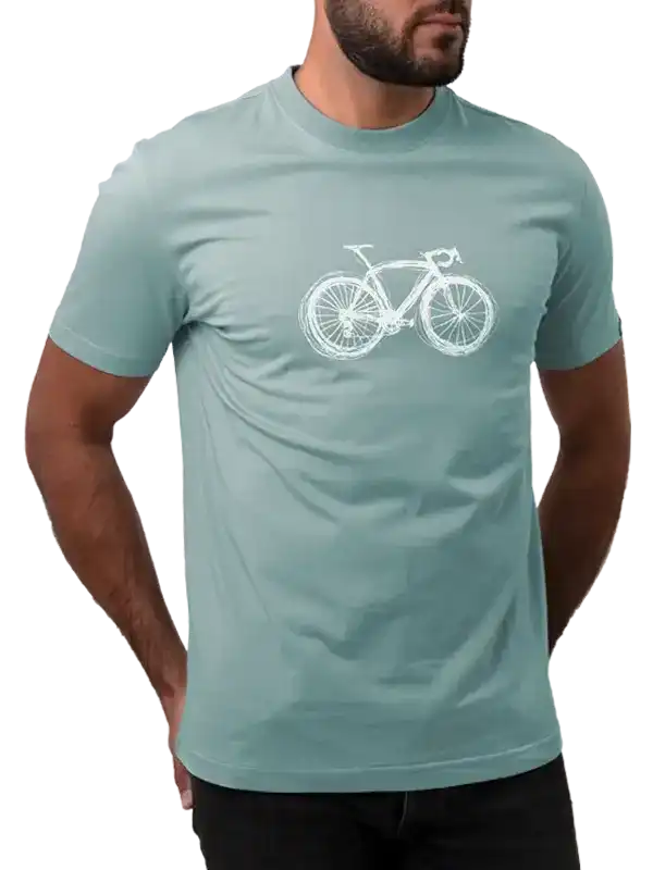 Just Bike Men's T-shirt Light Green