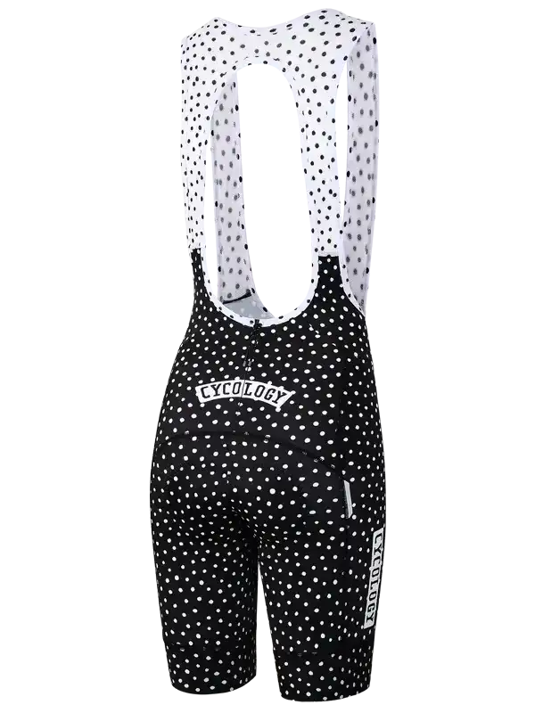 Women's Polka Dot Quick Pee Bib Shorts