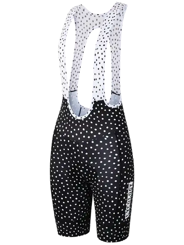 Women's Polka Dot Quick Pee Bib Shorts