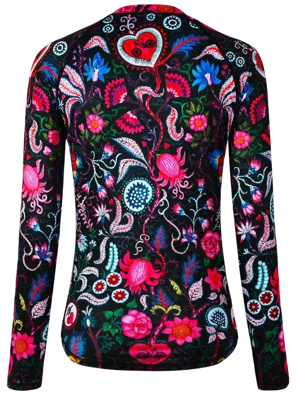 Secret Garden Long Sleeve Women's MTB Jersey Black