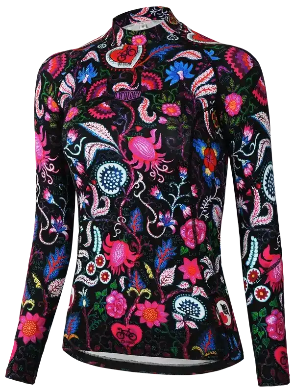 Secret Garden Women's Long Sleeve Base Layer Black