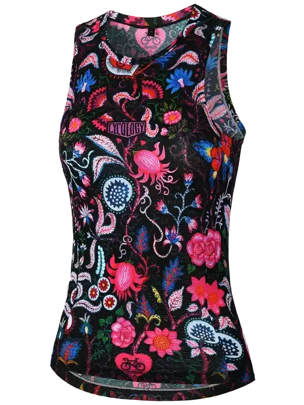 Secret Garden Women's Sleeveless Base Layer Black