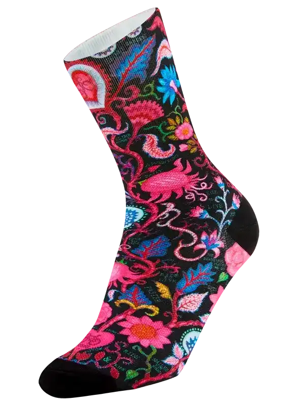 Secret Garden Cycling Socks Black