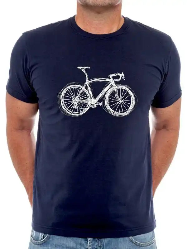 Just Bike Men's T-shirt Navy