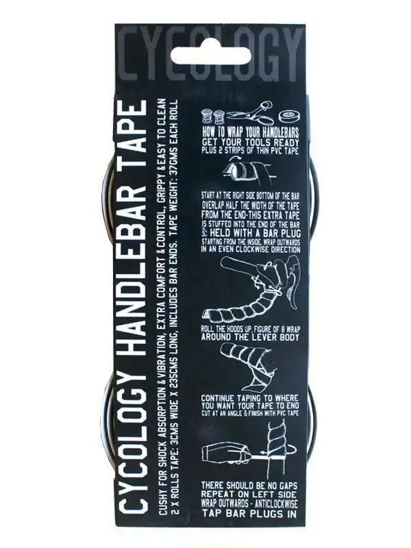 Cycology Handlebar Tape for Cycling – Shock Absorption, Grip & Control, 2 Rolls Included