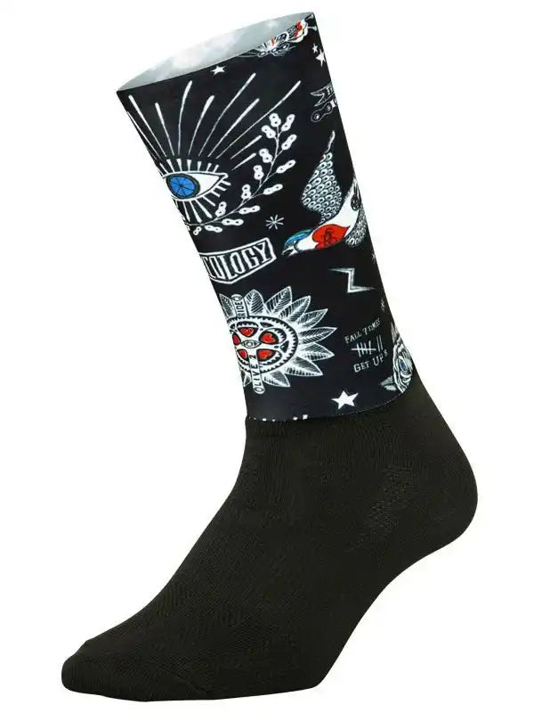 Tattoo Aero Socks Black