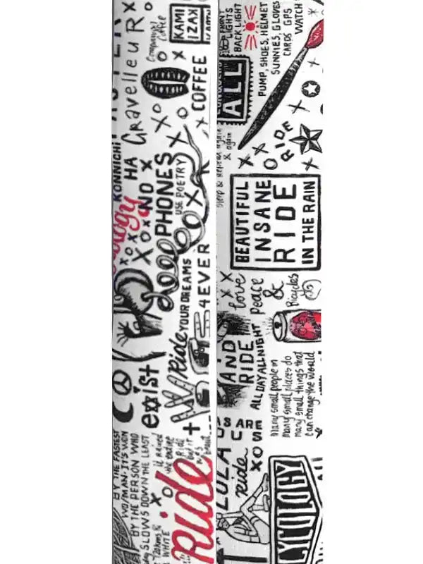 Graffiti Handlebar Tape White