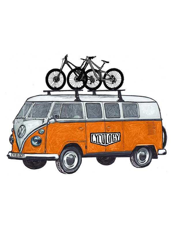 Road Trip MTB Men's T-shirt Blue